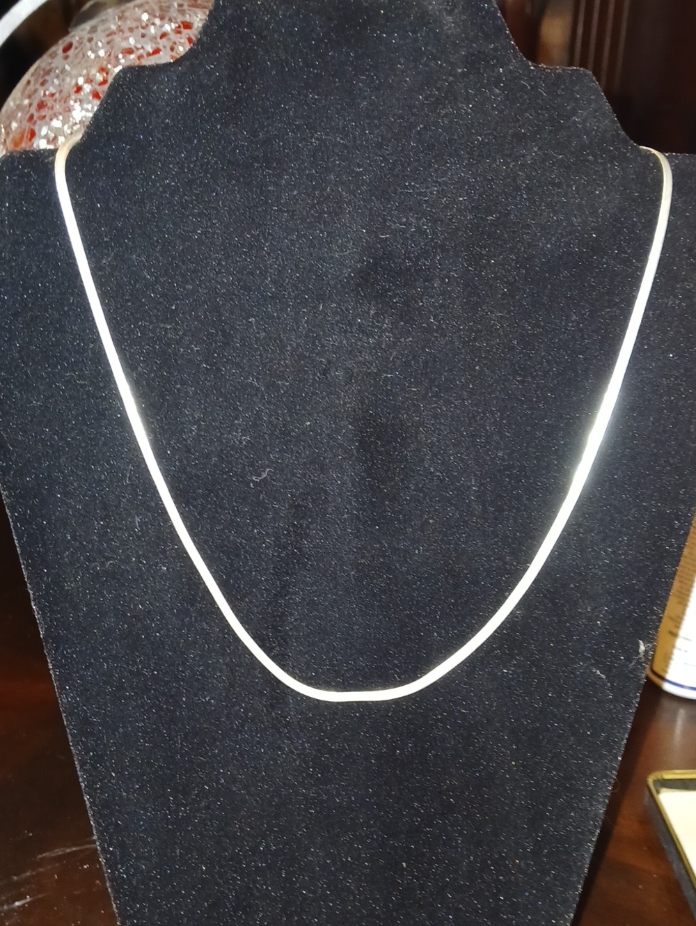 20 Inch Sterling Silver Herringbone Chain Necklace - Silver
